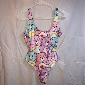 Carebears one piece bodysuit top or swimwear